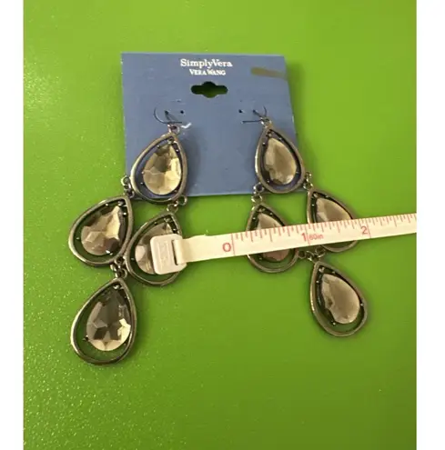 Simply Vera Wang Chandelier Earrings Silver Costume Jewelry Glam Holiday