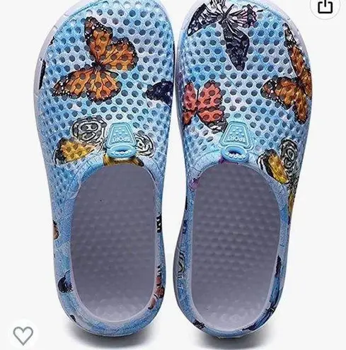 Eagsouni Women’s Slide On Water 💧 Beach Shoes Euro 42 US 11.5 Butterflies 🦋