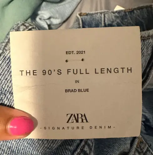 ZARA Blue Straight Leg Jeans