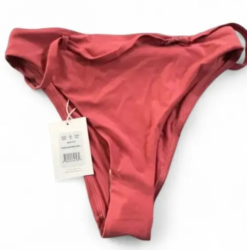 ANDIE NWT Swim Riviera High-Waisted Bikini Bottom Punch Orange XS Retro Fun