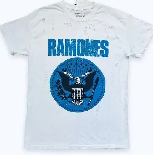 Urban Outfitters Ramones Distressed Band Tee Shirt Top