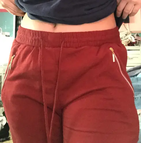 Burgundy Sweatpants Red