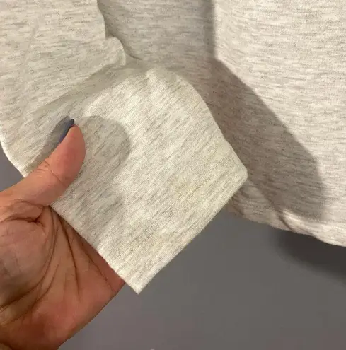 Rae Dunn Gray Graphic Be Bold Long Sleeve Hooded Pullover Sweatshirt Women Sz XS