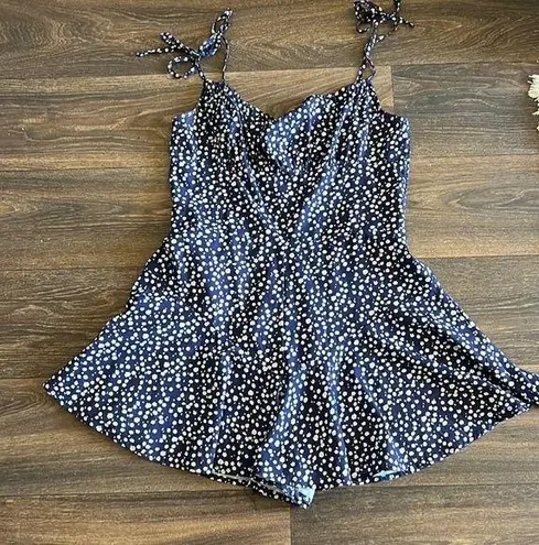 Floral Romper Blue Size M