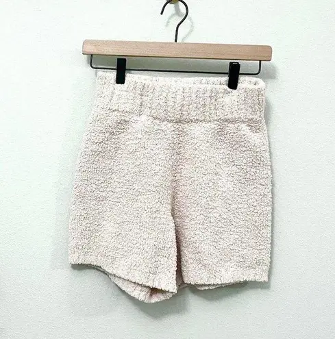 SKIMS  Cozy Fuzzy Knit Shorts in Bone Size S/M