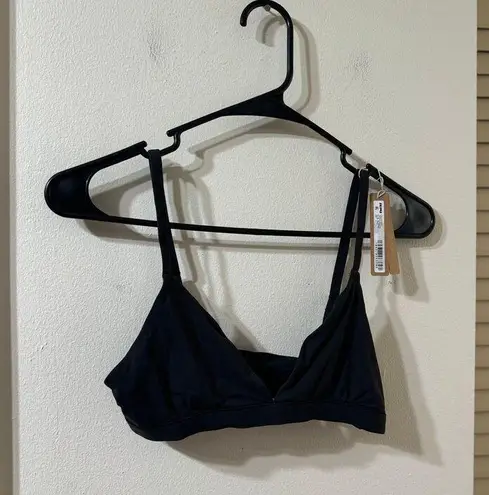 SKIMS New  Fits Everybody Triangle Bralette Size Small Onyx