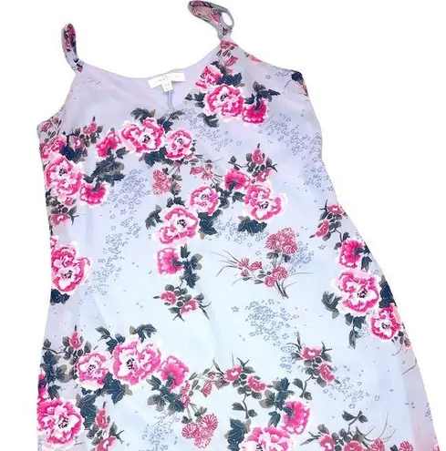 Love, Fire Love Fire size small blue floral slip summer dress