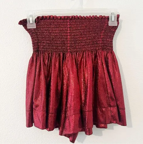 Queen of Sparkles Shiny SWING SHORTS
Red Size XS Red