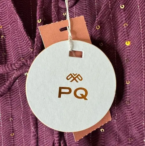 NWT Pq Swim Angelica Sequined Tunic Women's XS/S Purple