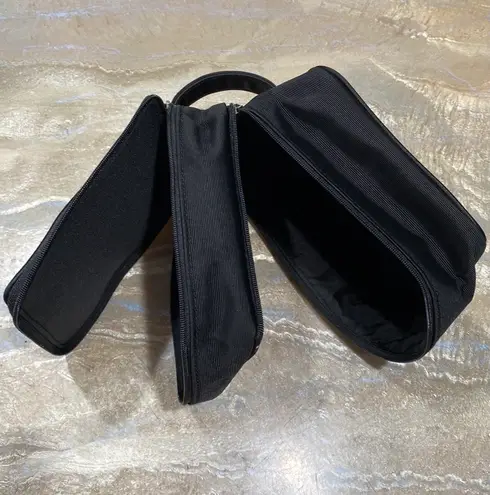 Dior Black Beauty Toiletry Bag Pouch Travel Case Dual Zipper (See all pics and Read Description)