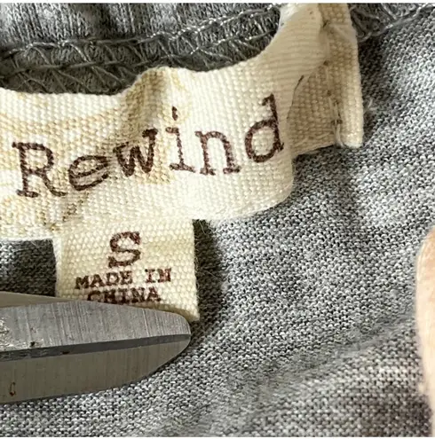 Rewind Floral Embroidered Lace Solid Back Halter Style Mixed Media Flowy Tank Top Small White Orange Gray