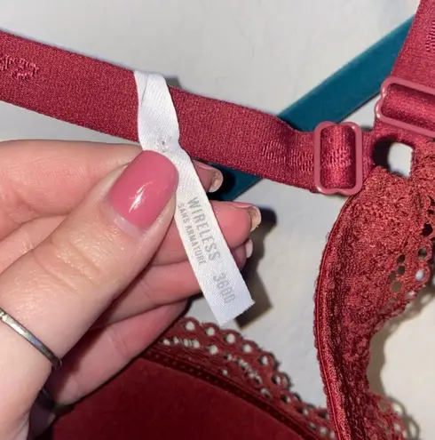 Aerie Maroon Racerback Lace Bralette