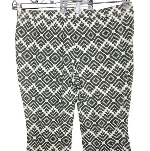 Denim & Co . Printed Jersey Slim Straight Leg Pant Dark Olive X-Large Petite NWOT