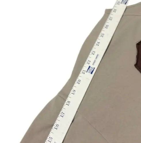 Oversized Boxy Crewneck Pullover Retro Star Patch Medium Multiple