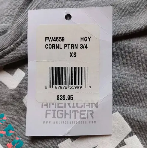 American Fighter Women's Sweatshirt Lightweight Gray Size XS New NWT