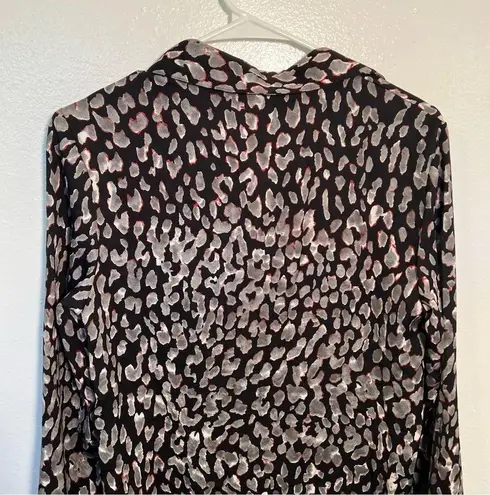 Story Bronx Top Leopard Print Black Gray