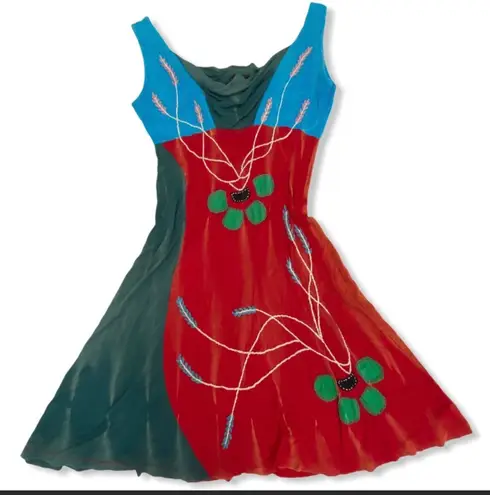 Rising International Fairy Boho Fantasy Wildflower Dress Multiple Size M