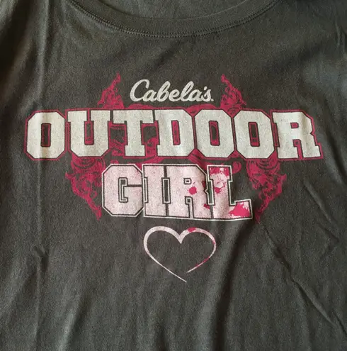 Cabela's Grey Printed T-Shirt