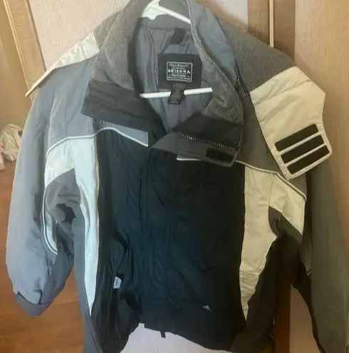 Arizona Jeans Arizona Jean Company Black and Gray Ski & Snowboard hooded Jacket medium