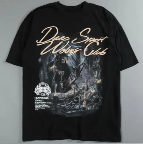 Darc Sport “Heaven Has To Wait” Premium Oversized Tee – Vintage Black Size L NWT Size L