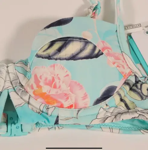 Seafolly NWT X Revolve Modern Love V Wire Bustier in Iceberg