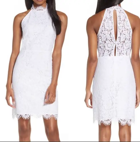 BB Dakota NWT  x Steve Madden | Cara High Neck White Lace Cocktail Dress