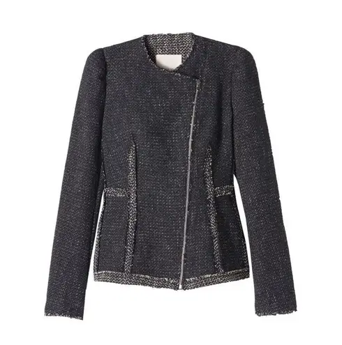 Rebecca Taylor structure tweed blazer Sz 2