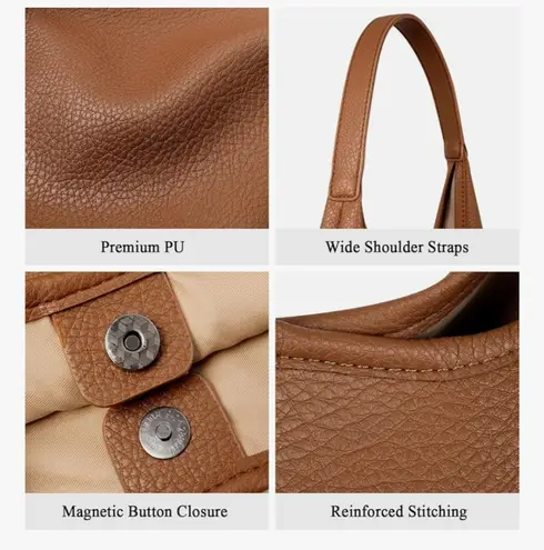 Vegan Leather Hobo Bag - Image 2