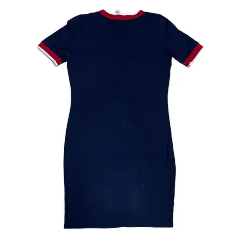 Gaze USA M Gaze Navy Blue Nautical Mini Dress with Red Accents Casual Streetwear