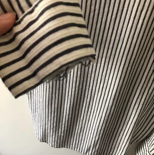 The Kooples Striped Lace Up Blouse