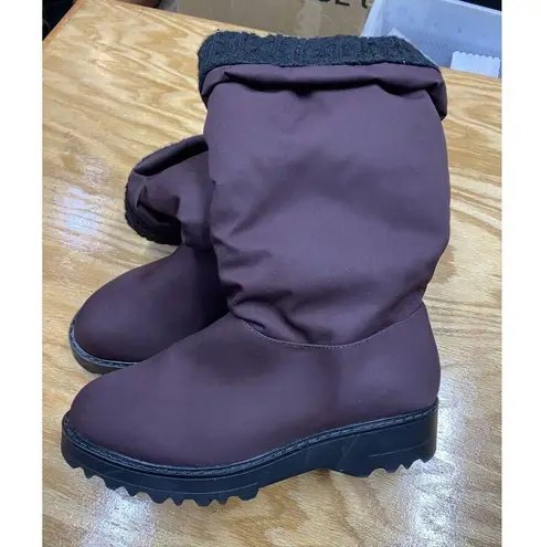 Cougar Gale Snow Boots Women's 8 Plum Slip