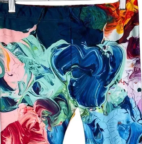 Aloha from Deer Leggings Womens Medium Multi Swirl Workout Loungewear Athleisure