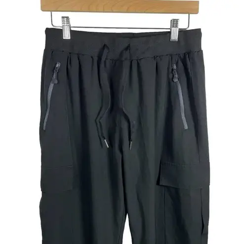 Stelle Women’s Tapered Hiking Cargo Jogger Pants in Black Size M Size M