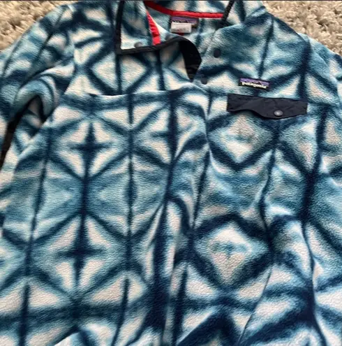 Patagonia Blue Thread Dye Synchilla Pull Over Medium