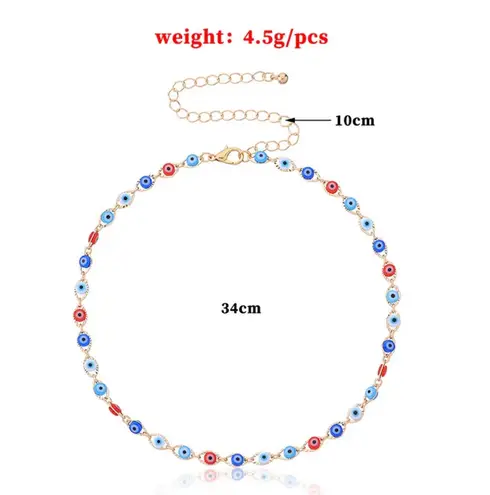 Evils Eye Gold Chocker