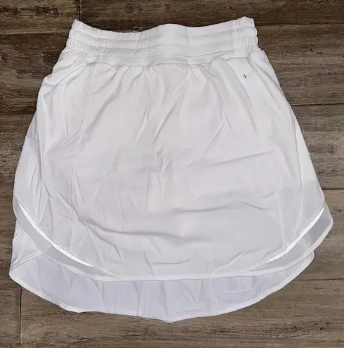 Lululemon White Hotty Hot High-Rise Skirt