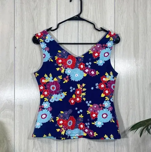 Modcloth  Floral Tank Top size L Large