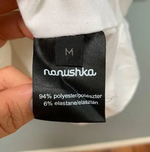 Nanushka Satin Sleeveless Blouse in White M Size M