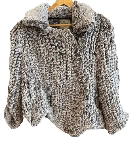 Avec Les Filles Faux Fur Moto Jacket Small