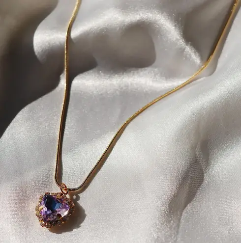 Rainbow Princess Necklace 18 In Gold