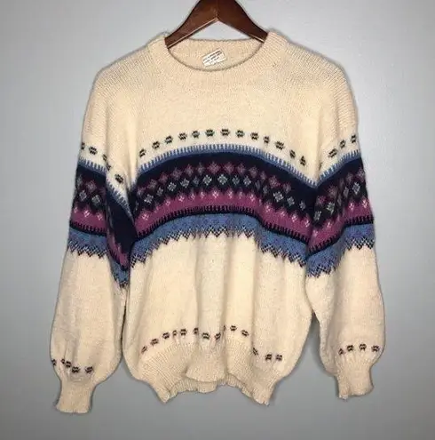 Vintage the baby alpaca nordic cream sweater Size M