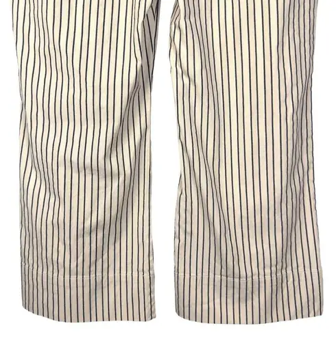 CAbi  Pants Womens Size 8 #5316 Tick Tock Stripe Wide Leg Crop Trouser Pinstripe