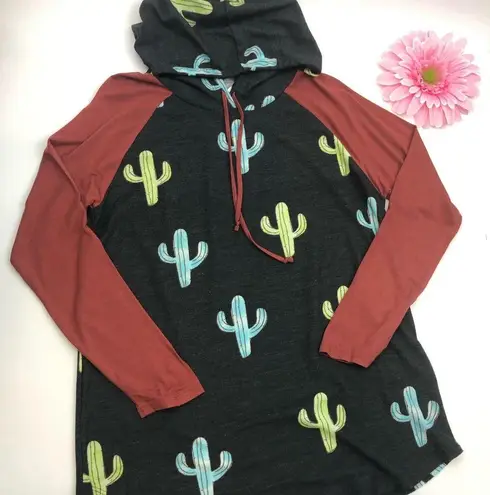 Prómesa Promesa Boutique Cactus Raglan Long Sleeved Hoodie
