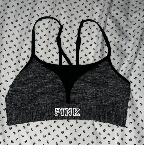 Victoria's Secret PINK by Victoria Secret sport bra grey/black