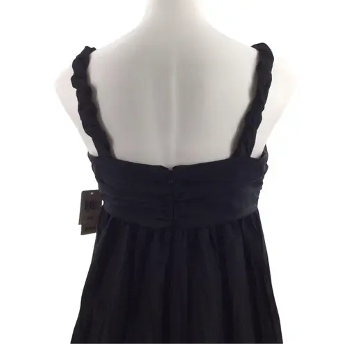 Maggy London Black Twist Bow Crinkle Party Cocktail Dress