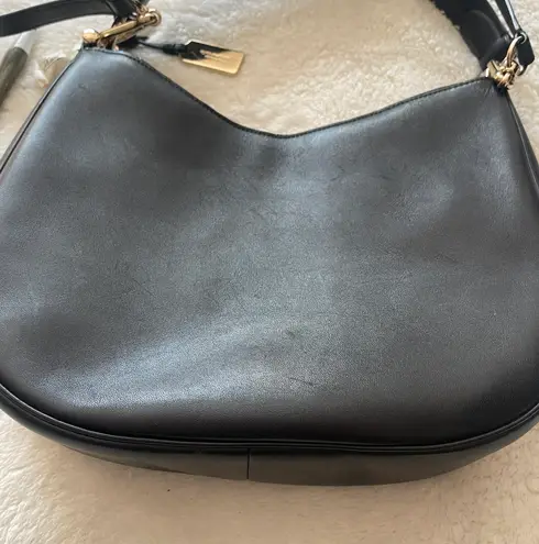 Coach Black Hobo Satchel with Gold Hardware