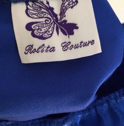 rolita couture blue rave festival suit Size XS