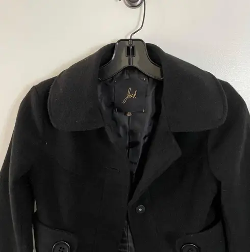 JACK Felted Pea Coat Black