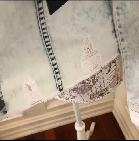 KUT from Kloth Acid Wash Denim Jacket