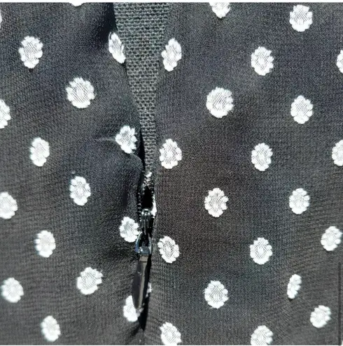 Maison Jules Polka-Dot Ruffled A-Line Dress SIZE 6